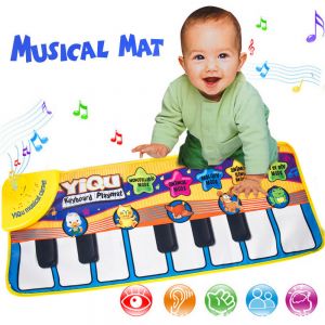 Gifter - מתנות לכל אירוע מתנות לתינוקות New Musical Music Kid Piano Play Baby Mat Animal Educational Soft Kick Toy