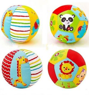 Gifter - מתנות לכל אירוע לבן Fisher Price Baby Kid Soft Stuffed My First Little Ball Rattle Sports Crib Toy