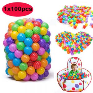 Gifter - מתנות לכל אירוע לבן 100pcs Colorful Ball Soft Plastic Ocean Ball Funny Baby Kids Swim Pit Pool Toys