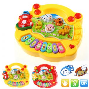 Gifter - מתנות לכל אירוע מתנות לתינוקות Baby Kids Musical Educational Animal Farm Piano Developmental Music Toy Gift 