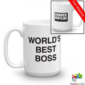 Gifter - מתנות לכל אירוע מתנות לקולגות World's Best Boss The Office Coffee Mug Office Work Gift Tea Mug Ceramic cups