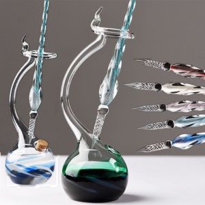 Gifter - מתנות לכל אירוע מתנות לקולגות Creative Gift Glass Decor Crystal Glass Dip Pen Signature Business Office Pen