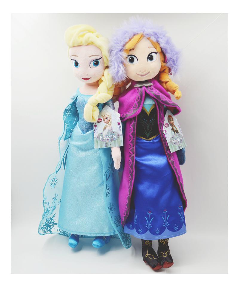 Gifter - מתנות לכל אירוע לבת 2PCS  50CM Disney Frozen Elsa & Anna Stuffed Doll Plush Toy soft gift for girl