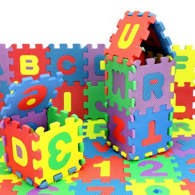 Gifter - מתנות לכל אירוע לבן 36Pcs Baby Child Number Alphabet Puzzle Foam Maths Educational Toy Gift Hot