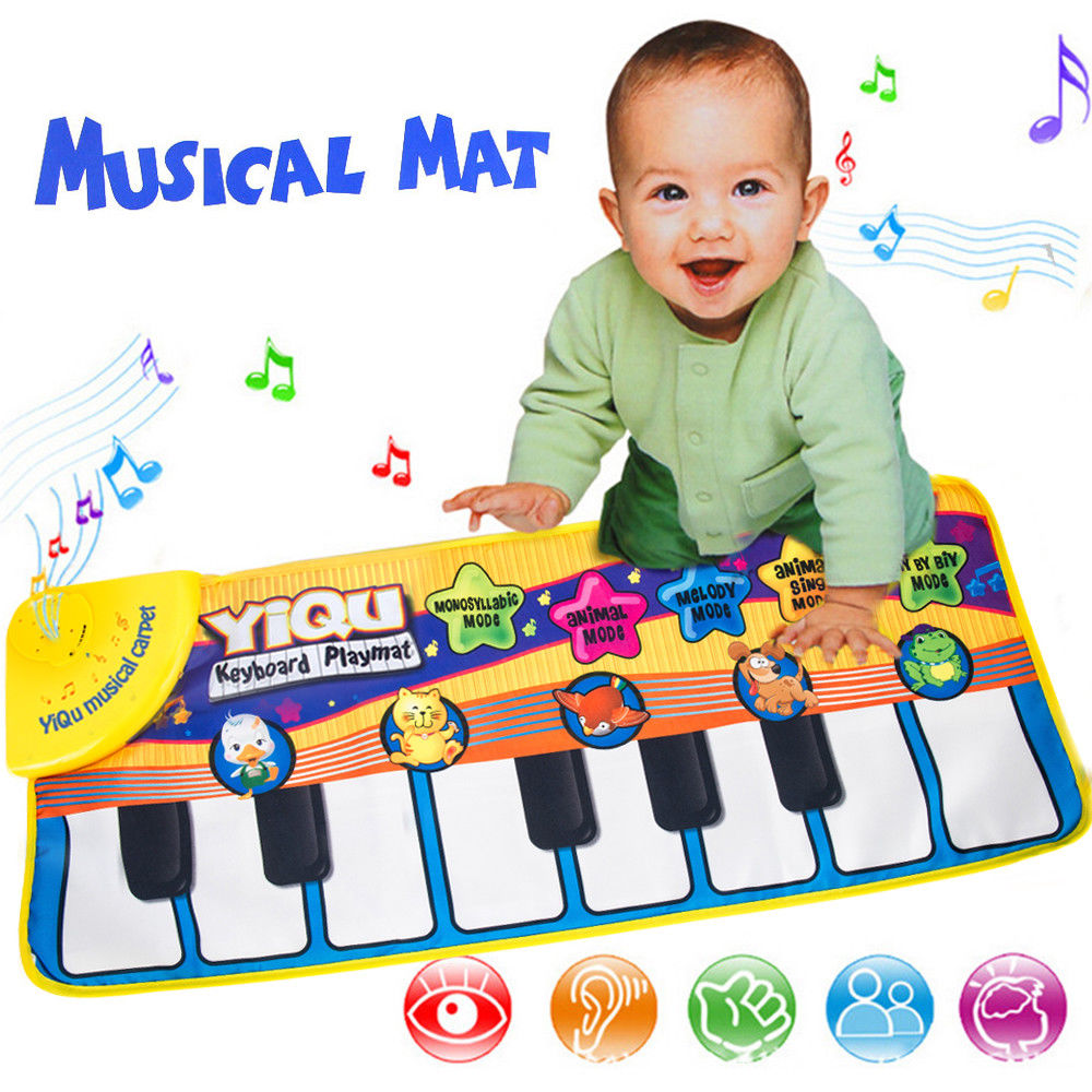 Gifter - מתנות לכל אירוע מתנות לתינוקות New Musical Music Kid Piano Play Baby Mat Animal Educational Soft Kick Toy