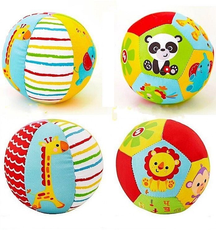 Gifter - מתנות לכל אירוע לבן Fisher Price Baby Kid Soft Stuffed My First Little Ball Rattle Sports Crib Toy
